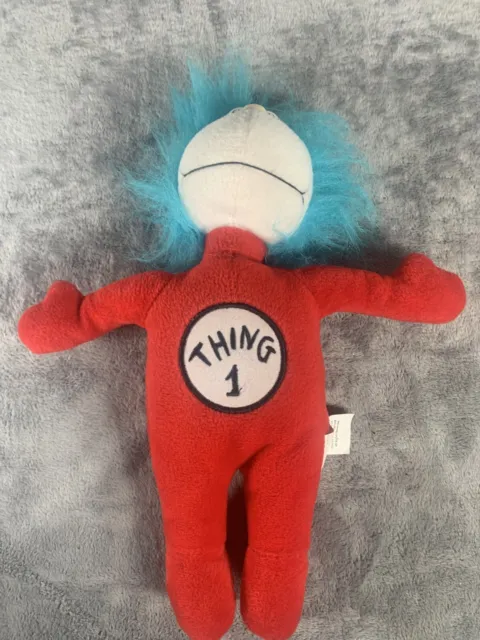 Dr. Seuss Cat in the Hat THING 1 Plush Stuffed Doll 10" Official Movie Merch