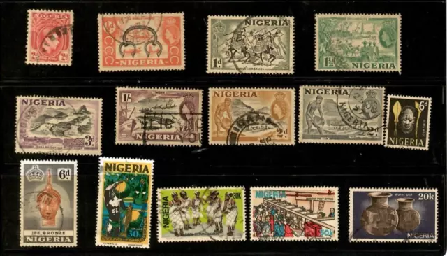 Small group Nigeria stamps