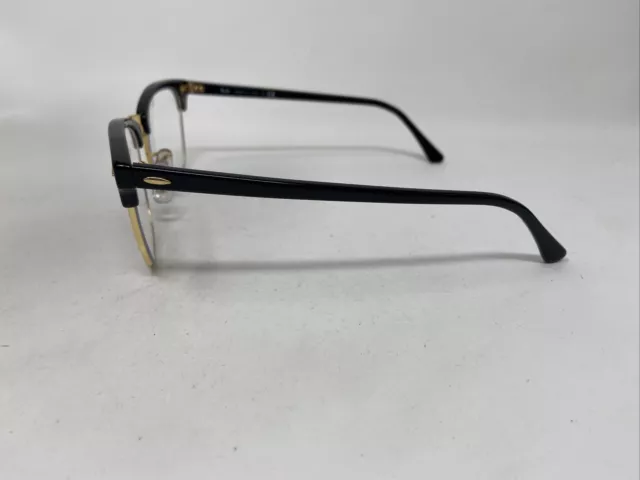 Ray Ban ITALY CLUBMASTER RB3016 W0365 51/21/145 BLACK GOLD SUNGLASSES FRAME ES78 2