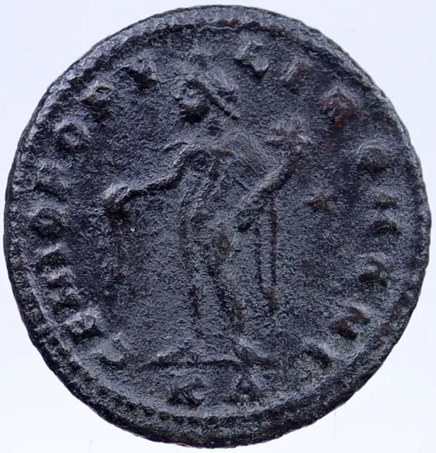 GALERIUS 307AD ORIGINAL Authentic Ancient Roman Follis Coin GENIUS i118650