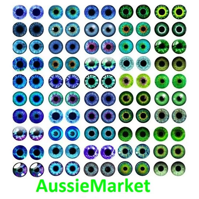 20 x cabochons glass dome dragon eyes flat back round 12mm earring parts crafts