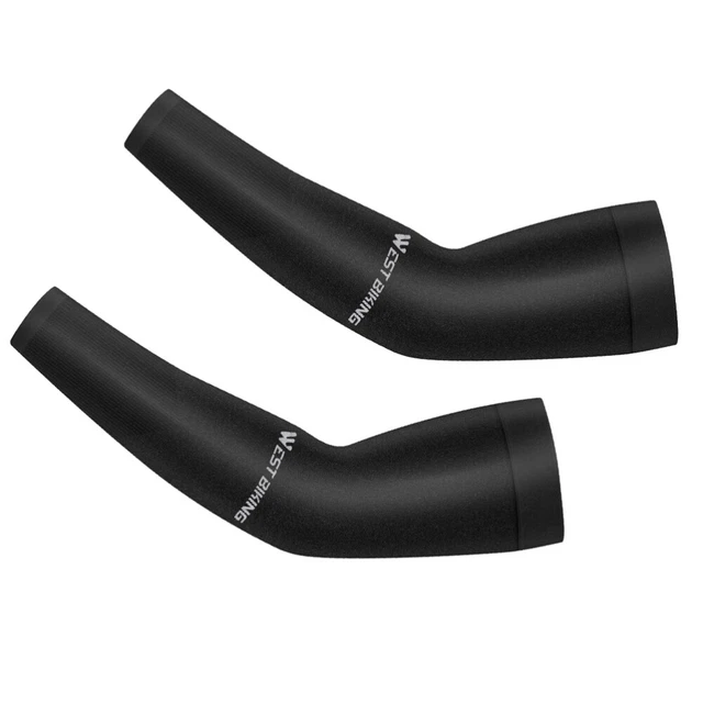 Sonnenschutz Radsport Ärmel Männer Sommerhemden UV-Schutz-Ärmel Black Nylon