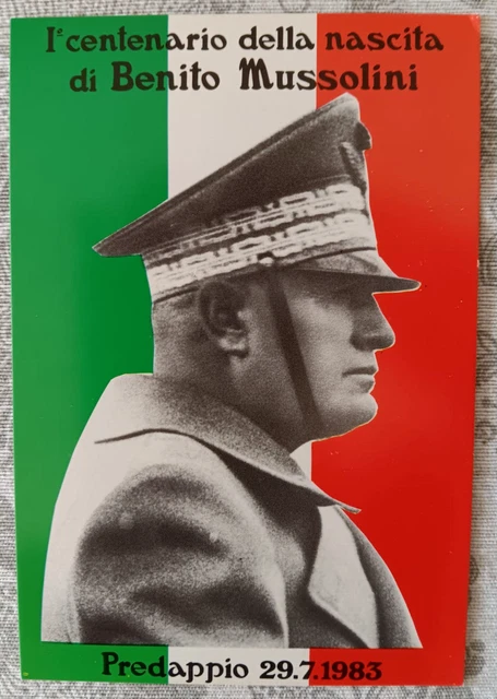 Cartolina Non Viaggiata, Centenario Nascita Di Mussolini, Predappio  29.7.1983