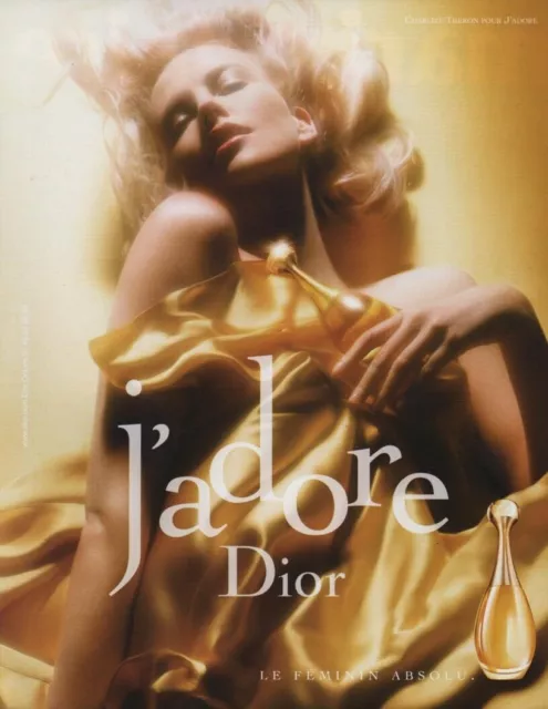 PUBLICITÉ DE PRESSE 2003 J'adore Par Dior Présenté Par Carmen Kaas EUR 3,00  - PicClick FR