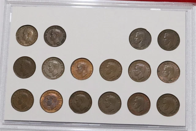 UK Gb Edward Vi Farthing Coin Collection Cased 1937 1952 B78 425 uk-gb-edward-vi-farthing-coin-collection-cased-1937-1952-b78-425