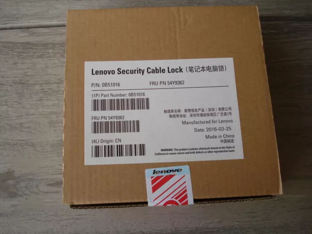 Lenovo Security Cable Lock | Sicherheitsschloss Notebook Laptop Schloß