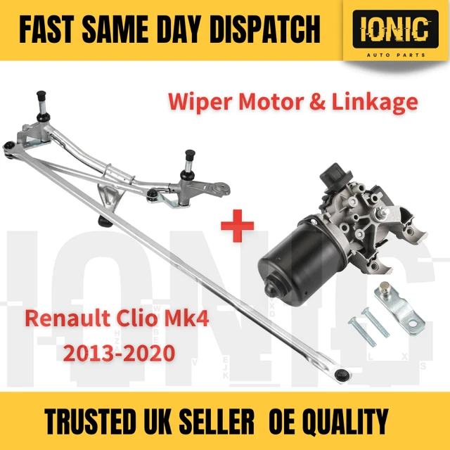 RENAULT CLIO MK4 Front Windscreen Wiper Motor & Linkage 20132020 £59.95 PicClick UK