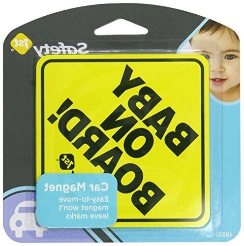 Safety 1st Baby On Board Sign Magnet, Yellow, Size No Size 5GRs