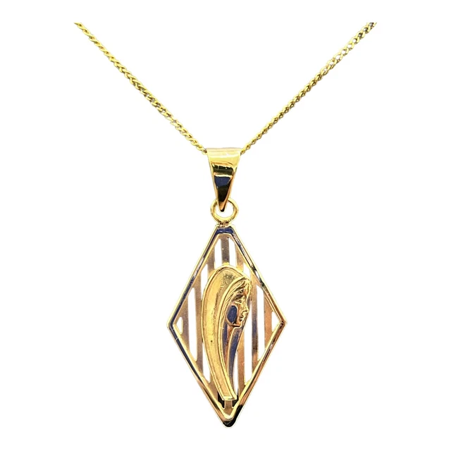 David Yurman | Madonna Amulet In 18K Yellow Gold With Diamonds, 29mm - Foto 5