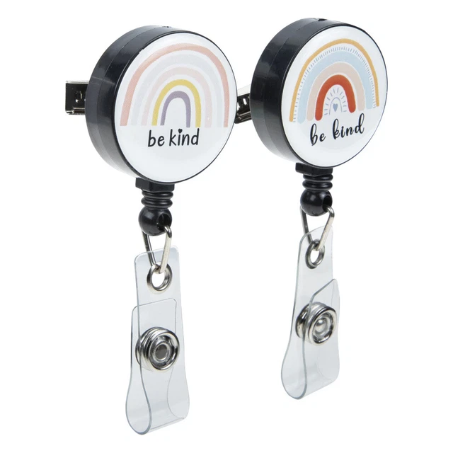 2 Pcs Süßer Abzeichenclip Spule Schlüsselanhänger Krankenschwester