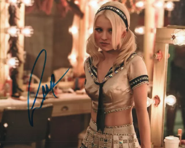 Signed Emily Browning Sucker Punch 8x10 authentic photo with COA