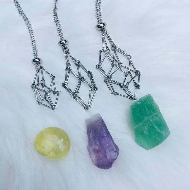 Collana Con Ciondolo A Rete Tascabile Supporto In Metallo Supporto Per ☆