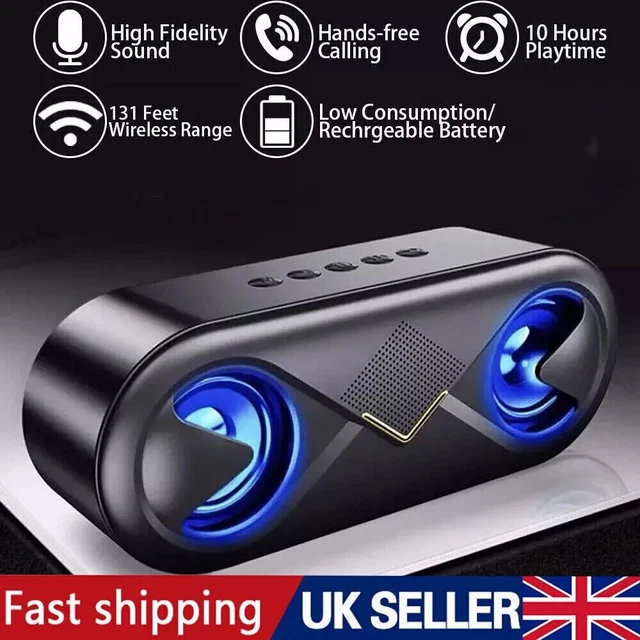 HIGH BASS ULTRA Loud Bluetooth Speakers Portable Wireless Speaker ...