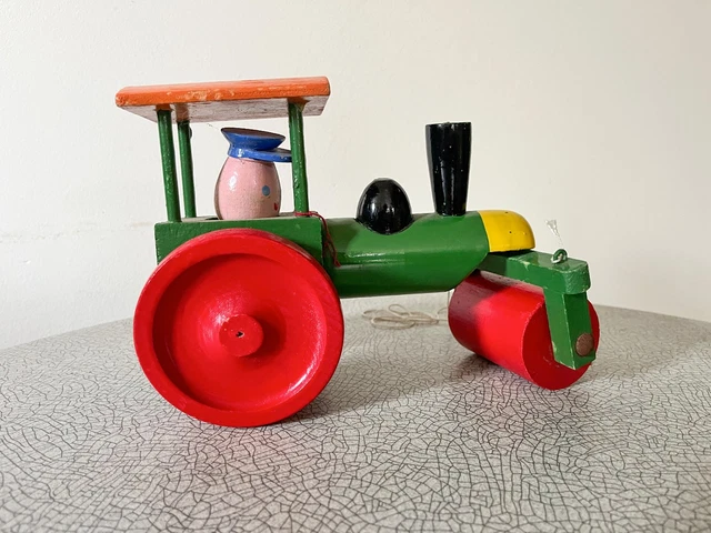 ANCIEN JOUET ROULEAU compresseur compacteur Vébé Unis France n°13 EUR