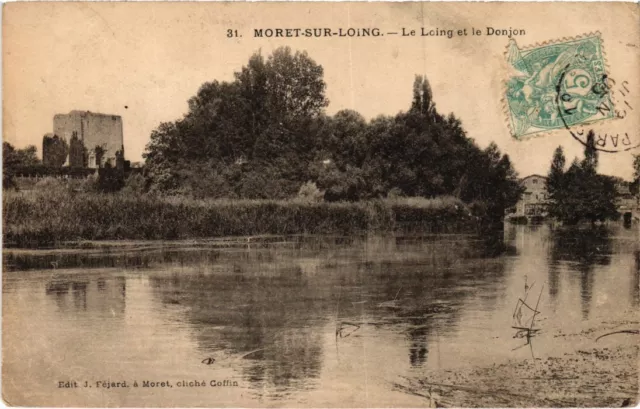 CPA MORET-sur-LOING Le Loing et le Donjon (1350494)