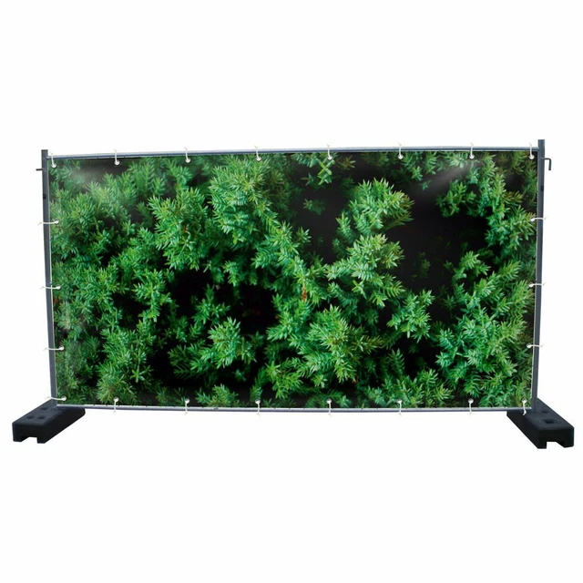 340 x 173 cm | Hecke Bauzaunbanner, Garten, Sichtschutz (1854)
