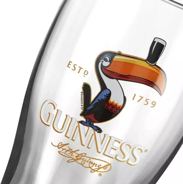 Guinness Official Merchandise - Toucan Pint Beer Glass - 02642 2