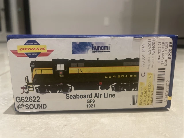 Athearn Genesis G62622 Seaboard Air Line GP9 1921 HO Scale