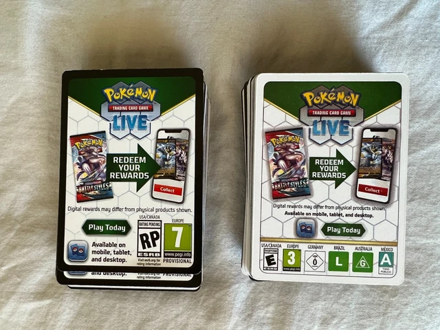 36 Pokémon TCG Online Code Cards Assort. Tins, ETB, Collect Boxes, Charizard UPC