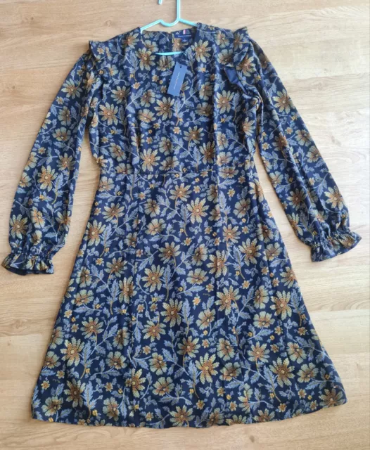 Ladies Bnwt Tommy Hilfiger Floral Dress Size Us 6 / Uk 10