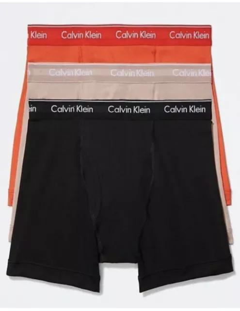 New Mens Calvin Klein NB4003-941 Boxer Briefs 3 Pack Sizes S/M/L
