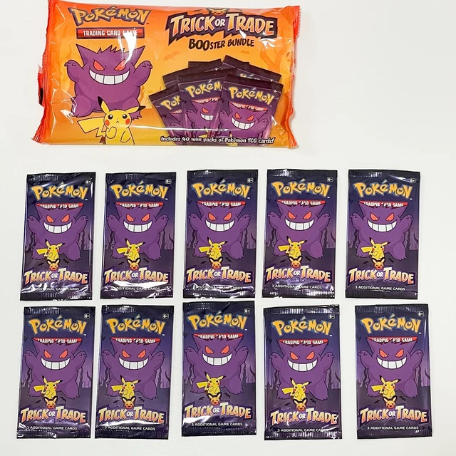 POKEMON TCG HALLOWEEN Trick or Trade Booster Bundle Lot Of 10 Packs (33 Cards) EUR 13,48