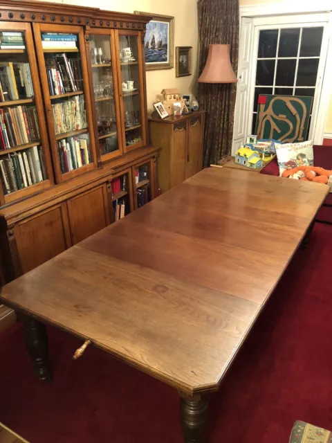 Victorian Large Mahogany Wind-out Extending Dining Table C1870 (Joseph Fitter)