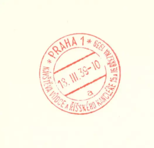 Böhmen und Mähren Postkarte 5 Heller Stempel PRAG 1939 ungebraucht 2