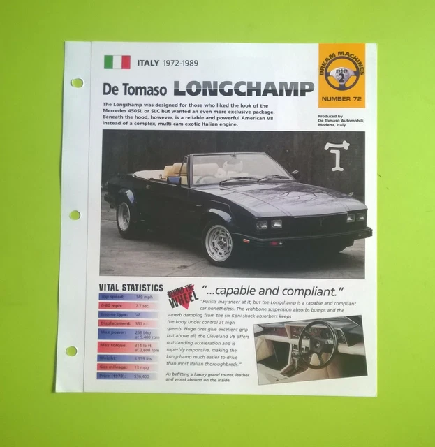 European Vehicles, Brochures & Catalogs, Automobilia