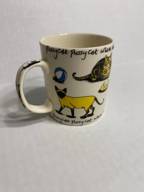 Cardew Design Cat Mug Kit-Tea Pussycat Where Have You Been Coffee Cup