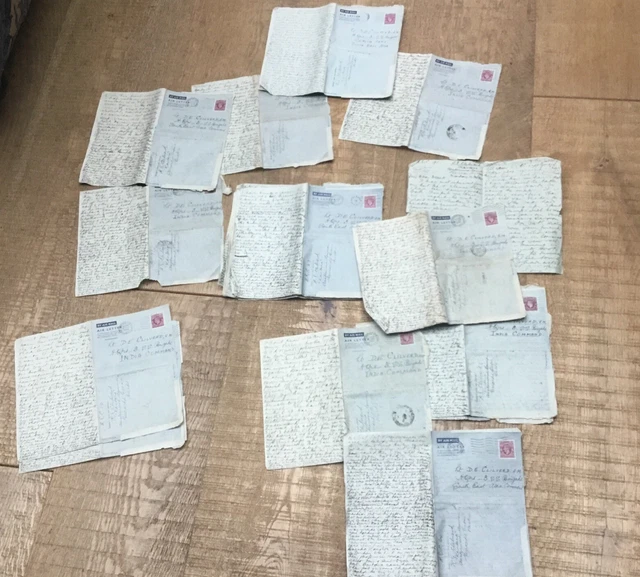 WW2 Handwritten Letters From Special forces brigade south east Asia 1944-45 Etc.