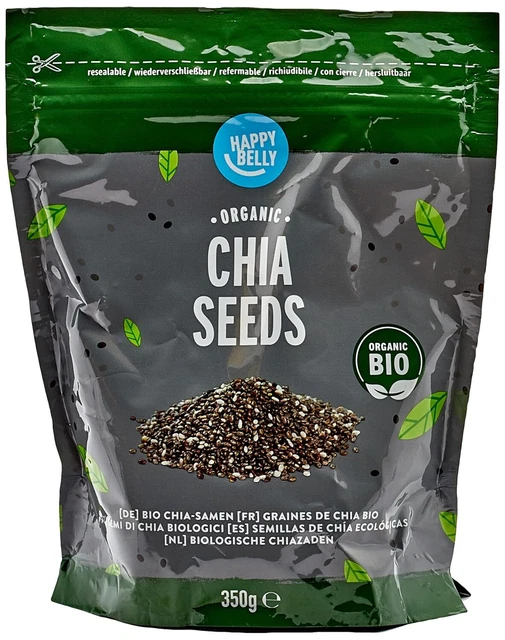 Semi di Chia Cereali Biologici Topping Vegetariani Biologici 4x 350g NUOVI MHD 20/02/2024