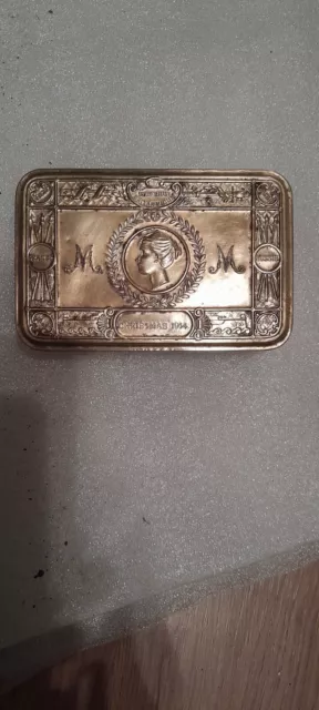 Antique WW1 Princess Mary Christmas 1914 Gift Tin World War One