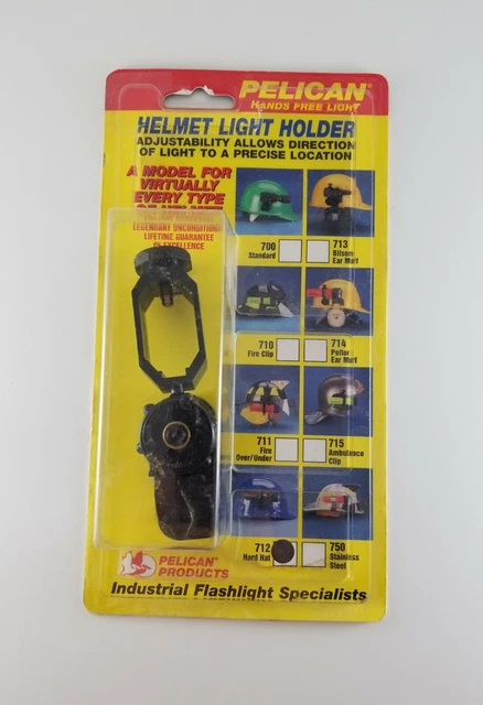 Pelican Adjustable Helmet Light Holder, Version 712 Hard Hat