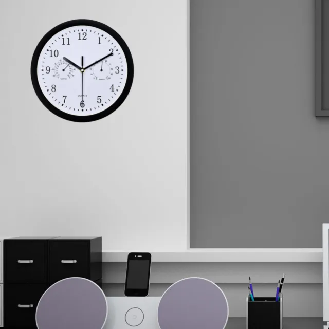 Reloj con reloj de humedad negro relojes de pared relojes para hombres único