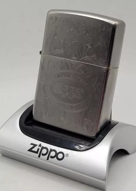 2018 Zippo Lighter, Full Size, "Zippo An American Classic", Matte Finish