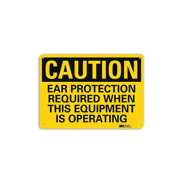 LYLE U4-1252-RA_14X10 Caution Sign,10 in x 14 in,Aluminum