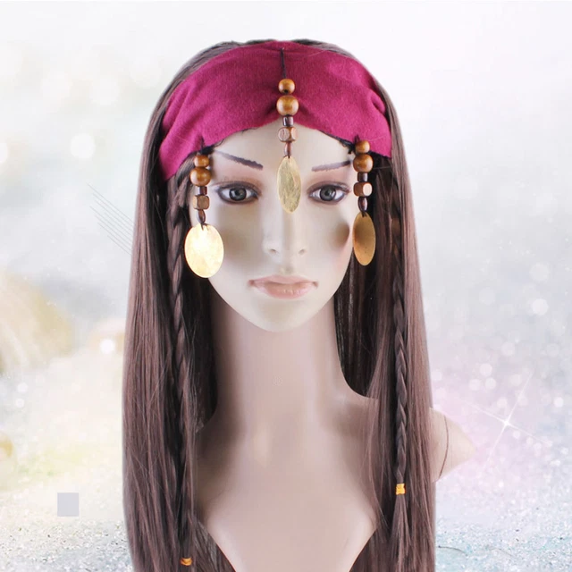 Peluca Pirata Para Adultos Halloween Disfraz Pirata Señorita