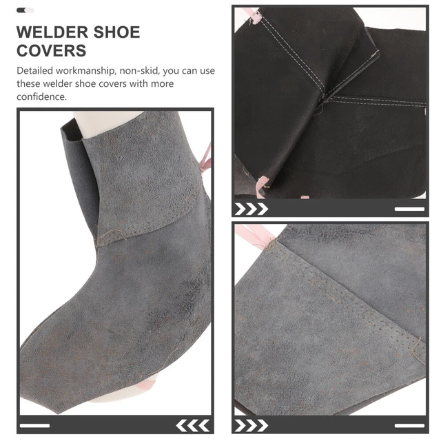 1 Paar Schweißschuhüberzüge, Schweißerstiefelschutzhüllen, 2