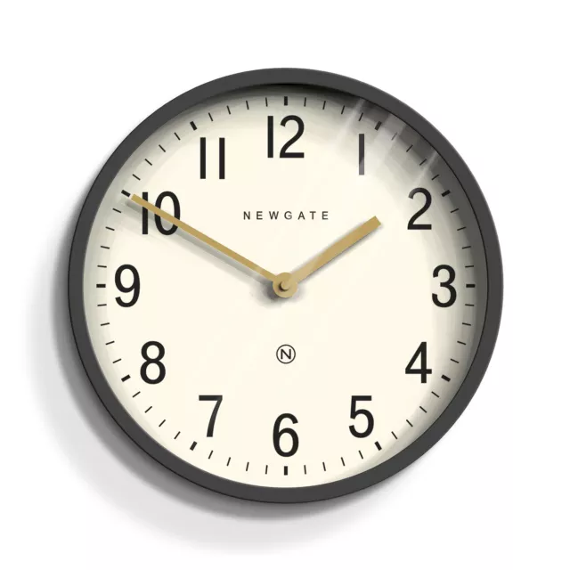 Newgate Master Edwards Wall Clock - Grey - Small Size - Mid-Century Modern