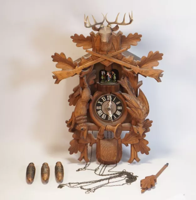 Original Old Alfons Herr Black Forest Cuckoo Clock 6/75