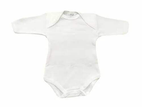 Body Neonato Neonata Manica Lunga in Cotone 1 mese 56 cm bianco corredino bebe'