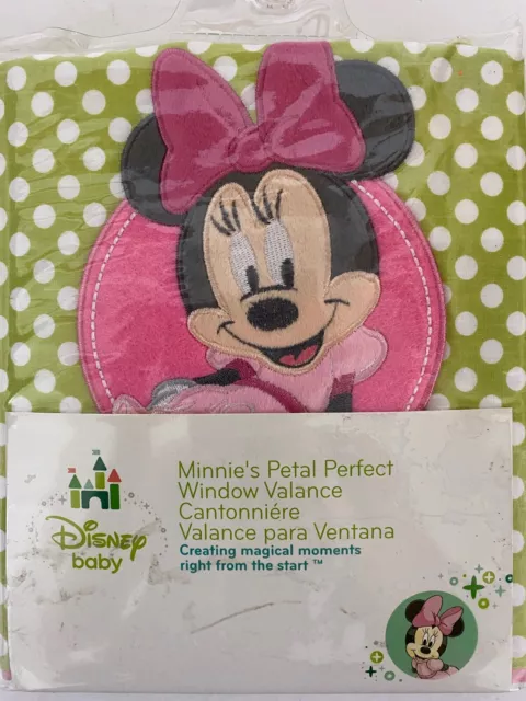 Disney Baby Minnie's Petal Perfect Window Valance 60" x 14" 2014 NEW