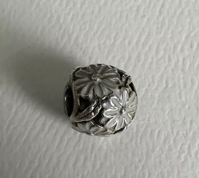 Genuine Pandora Daisy Meadow Lilac Charm Number 791487  (retired/collectable)