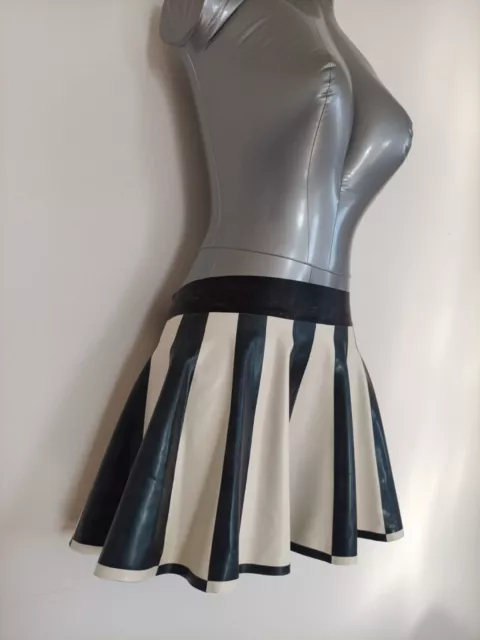 latex mini skirt