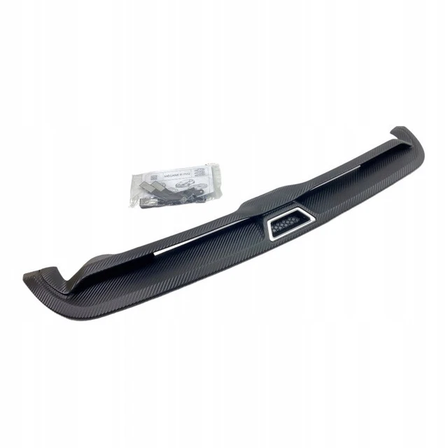 KUNGKIC Garniture Poignée De Porte Intérieure Fibre De Carbone | Pour Renault Mégane III / Fluence 2009-2014 | Auto-adhésif, Noir
