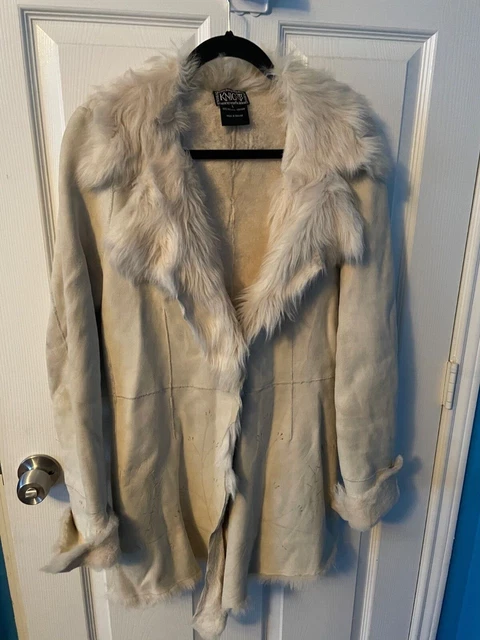 Knight Nigel Preston Large White Sheepskin Coat - Used: AS IS Knight Nigel Preston Large White Sheepskin Coat - Used: AS IS