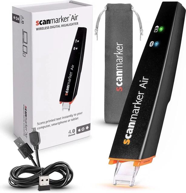 Scanmarker Air Pen Scanner - OCR Digital Highlighter and Reader - Wireless