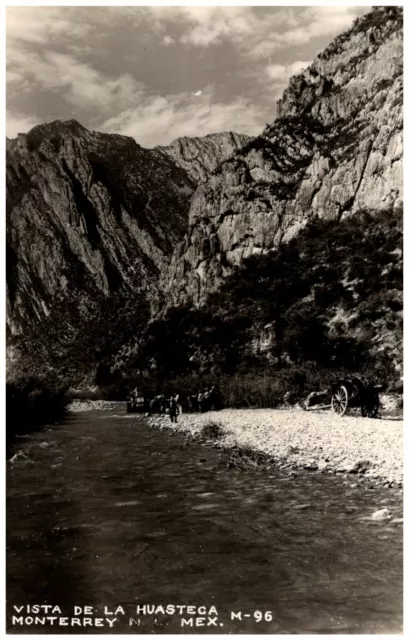 View of Parque La Huasteca Monterrey Nuevo Leon Mexico 1940s RPPC Mountain Photo