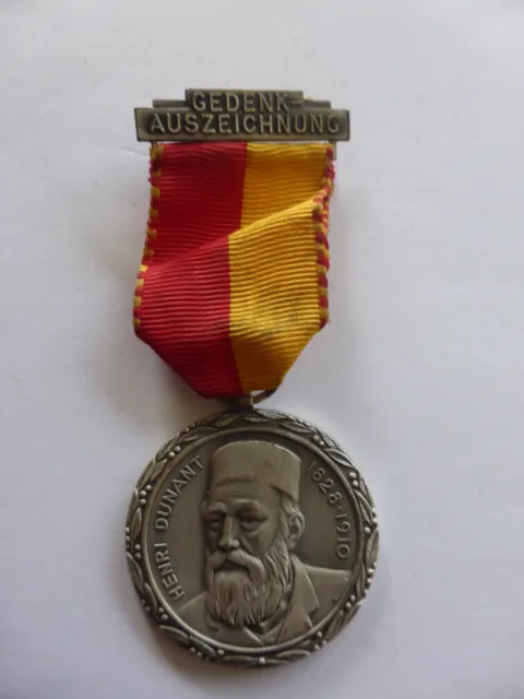 Gedenk Auszeichnung Medaille Henri Dunant 1828-1910 selten